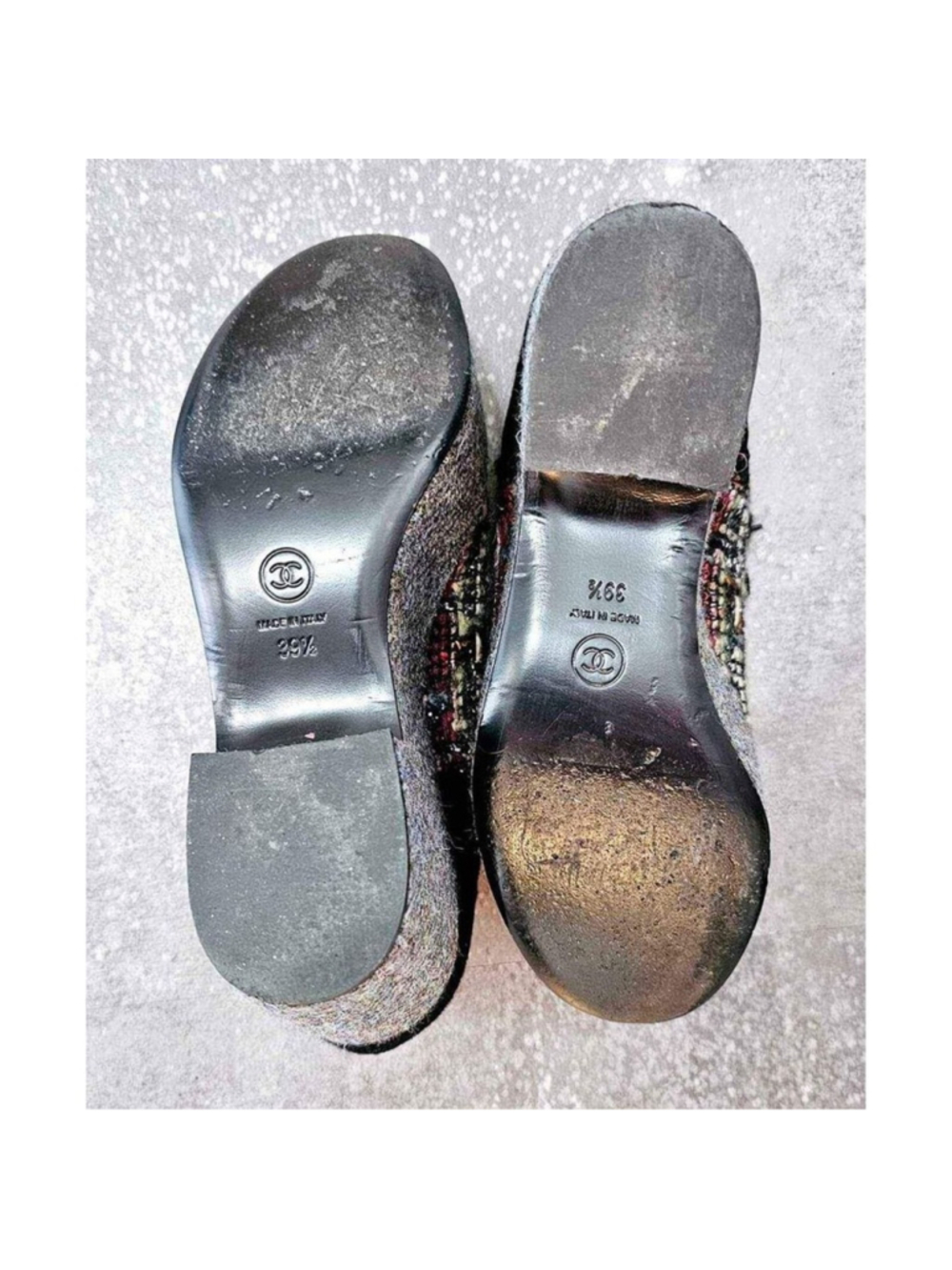 Chanel Tweed Platform Shoes Size 39.5 - Picture 7 of 10
